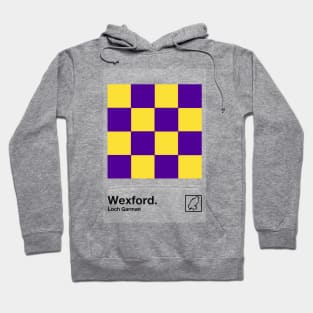 County Wexford / Original Retro Style Minimalist Poster Design Hoodie